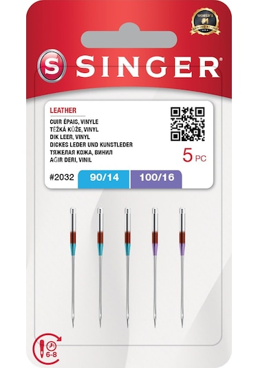 Mcg Deri İğnesi Karışık 5'li Blister 3x14, 2x16 No.