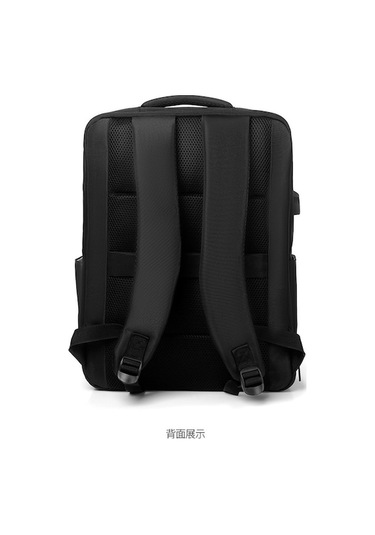 Novahub Sones Usb Şarjlı 17 Laptop Çanta, Su Geçirmez Siyah Siyah