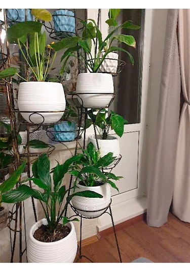 Saburg Çiçek Saksısı 3'lü Set, Otomatik Sulamalı 450 Ml 87136610