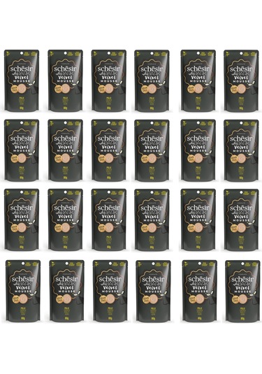 Schesir After Dark Tavuklu Pouch Mousse Kedi Yaş Mama 80 Gr. X 24 Adet