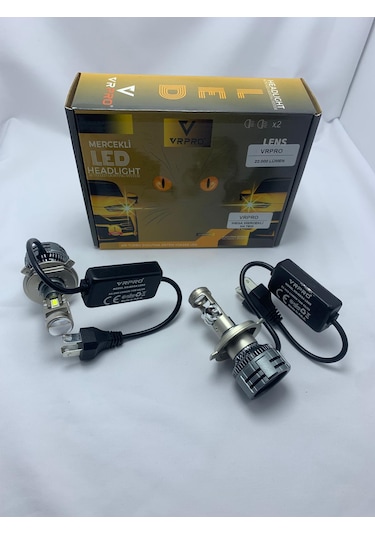 Vr Pro H4 Mega Mercekli Led Far Ampülü 22 Bin Lümen 75w