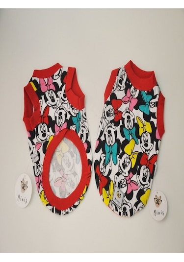 Miniş Pet Butik Minnie Baskılı Kedi Köpek Atlet