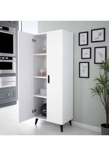 Alesta Life 2 Kapaklı 4 Raflı Çok Amaçlı Dolap