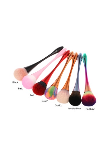 Hfambition Uzun Saplı Tırnak Toz Temizleme Fırçası - Yumuşak Nilon Tırnak Ve Yüz Bakımı Fırçası Pembe