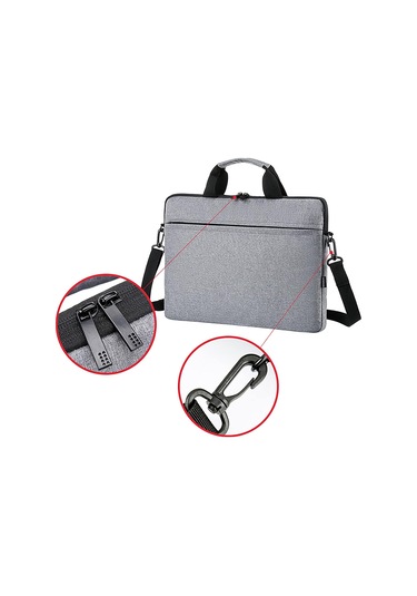 Dizüstü Bilgisayar Çantası, Evrak Çantası Dizüstü Bilgisayar Kasası Bilgisayar Çantası Ofis Seyahat İşi 13 İnç, Gri 14 İnç Veya 15 İnç