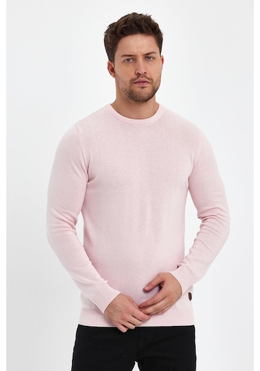 Alexandergardı Bisiklet Yaka Triko Kazak, Pembe E20-18907 001