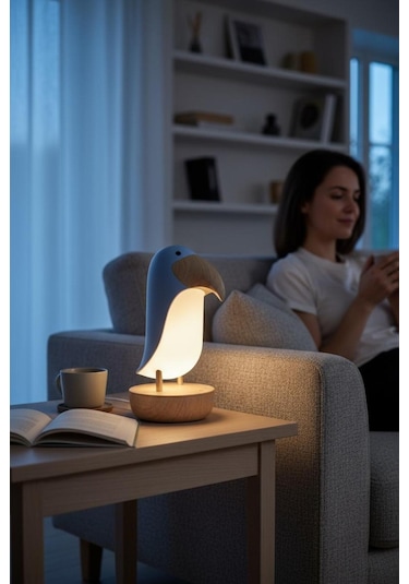 Toucan Bird Masa Lambası, Gece Lambası, Şarjlı, Abajur