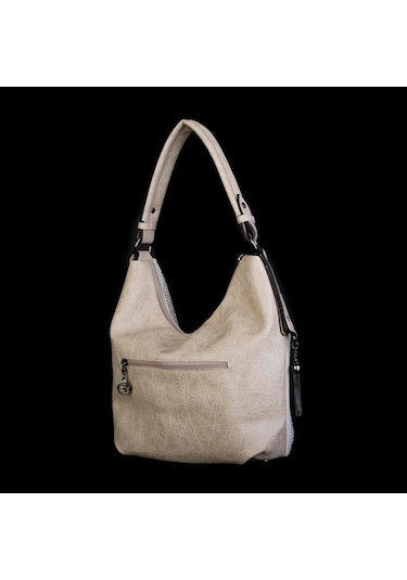 Nas 1071 Taşlı Kadın Omuz Çantası Kum Siyah