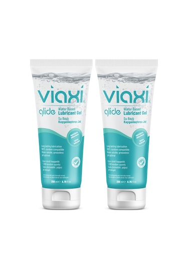 Viaxi Glide Su Bazlı Kayganlaştırıcı Jel 200 ML x 2 Adet