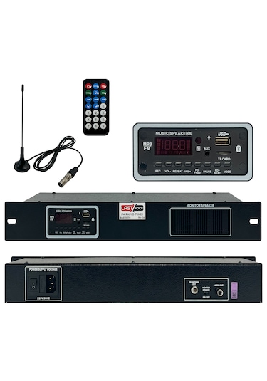 Fm-724 Kumandalı Usb Bt Dijital Fm Tuner Radyo Trt Bandrollü