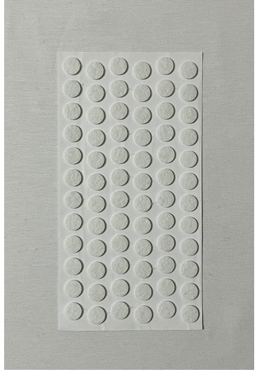 Homdep Mobilya Masa Sandalye Koltuk Ayağı Kaydırmaz Ses Önleyici Keçe Yapışkanlı 15mm Daire Beyaz Beyaz