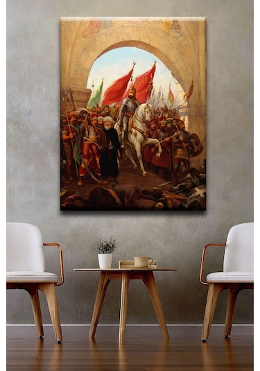 Osmanlı Istanbul Fetih Kanvas Tablo