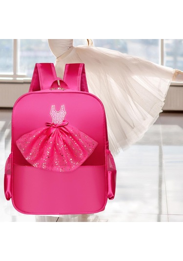 Suntek Bale Dans Sırt Çantası Sıradan Sevimli Ayakkabı Kırmızı Dantel Kırmızı