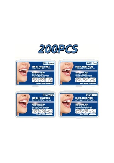 Willowhaven 200 Adet Diş İpi, Derin Temizlik Ve Seyahat İçin Portatif Ağız Bakımı