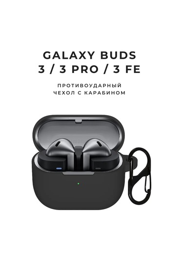 Casetime Samsung Uyumlu Galaxy Buds 3 / 3 Pro Kılıfı 295839370 Siyah