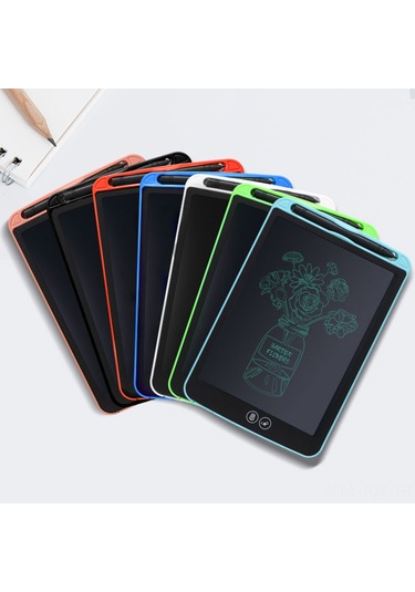 Youmex 12 İnç Siyah Akıllı Lcd Kalem Tahtası - Kilitleme Tuşu Ve Bölgesel Silme Özelliği İle Çocuklar İçin Çizim Ve Yazma Tablosu Siyah