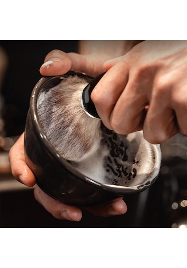 Suntek Erkek Tıraş Bıyık Fırçası Kasesi Hızlı Köpük Kremi Kase