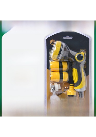 Moveevo Huabangshi Hbs-8422 10 Fonksiyonlu Basınçlı Yıkama/sulama Sprey Seti 4'lü , Abs+tpr Kaplama, Büyük Su Akışı Ve Mesafe, Otomatik Akış Modu Ayarı