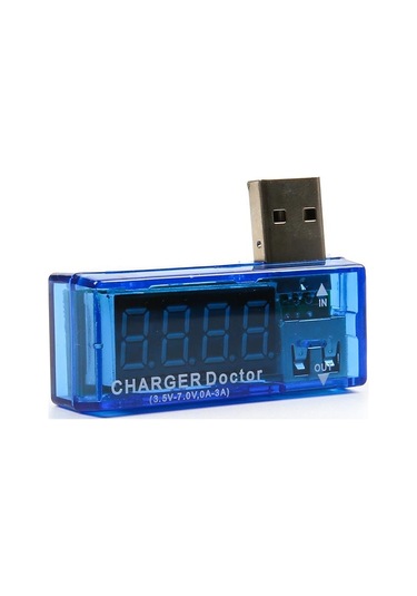 Dijital USB Mobil Güç (Akım ve Voltaj) Test Cihazı