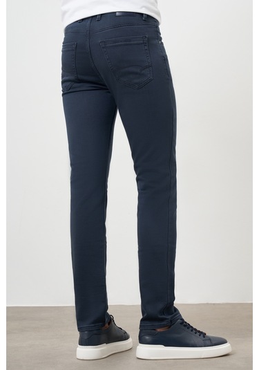 Morven Erkek Lacivert Mevsimlik Pamuk 5 Cep Dynamic Fit Jean Pantolon Lacivert