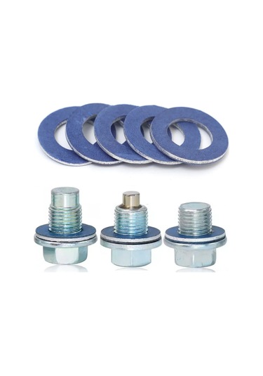 Samdoo Toyota Lexus İçin 10 Adet Mavi Alüminyum Contalı Yağ Boşaltma Vidası Seti 12.2mm İç Çap