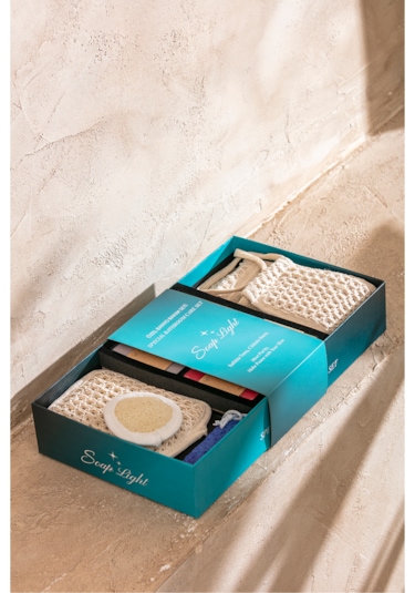 Soap Light Doğal Sabunlar Ve Pamuk Lifi Seti