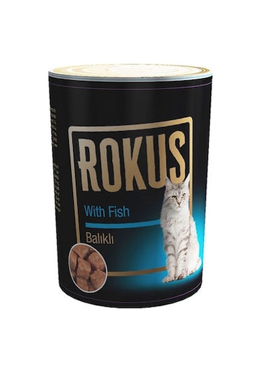 Rokus Balıklı Konserve Yetişkin Kedi Maması 410 G