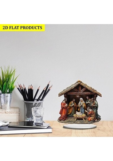 Lijinxu Masaüstü Kapalı Oturma Odası Için İsa Doğum 20cmx20cm