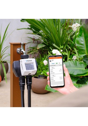 Claber 8498 Dual Myaquasolar, 2 Çıkışlı Otomatik Tımer-sulama Zamanlayıcısı