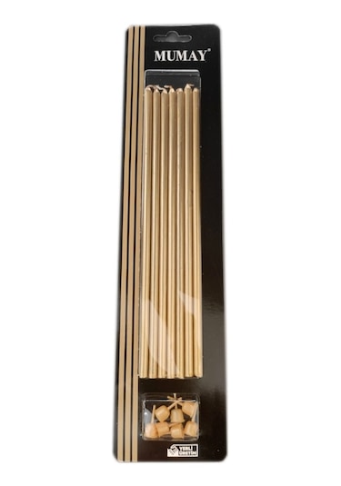 Uzun Mum 20cm Altın