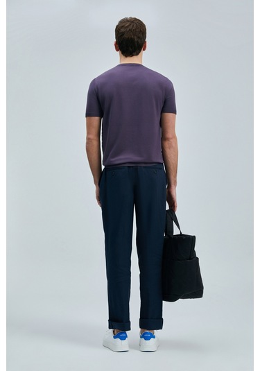 Lufian Tıno Erkek Modal Karışımlı Kazak Mürdüm Mürdüm 111090110100880 Mürdüm