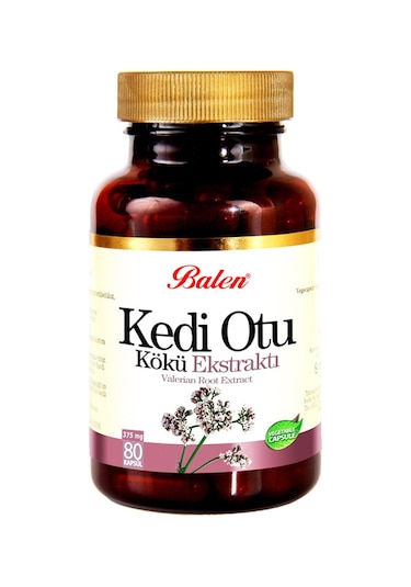 Balen Kedi Otu Kökü Ekstraktı (Valerian Root) 375 Mg 80 Kapsül