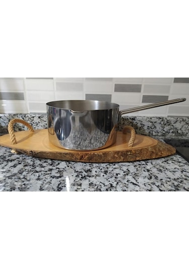 Paslanmaz Çelik Kaçerola Sütlük ve Sosluk 16 CM 1400 ML
