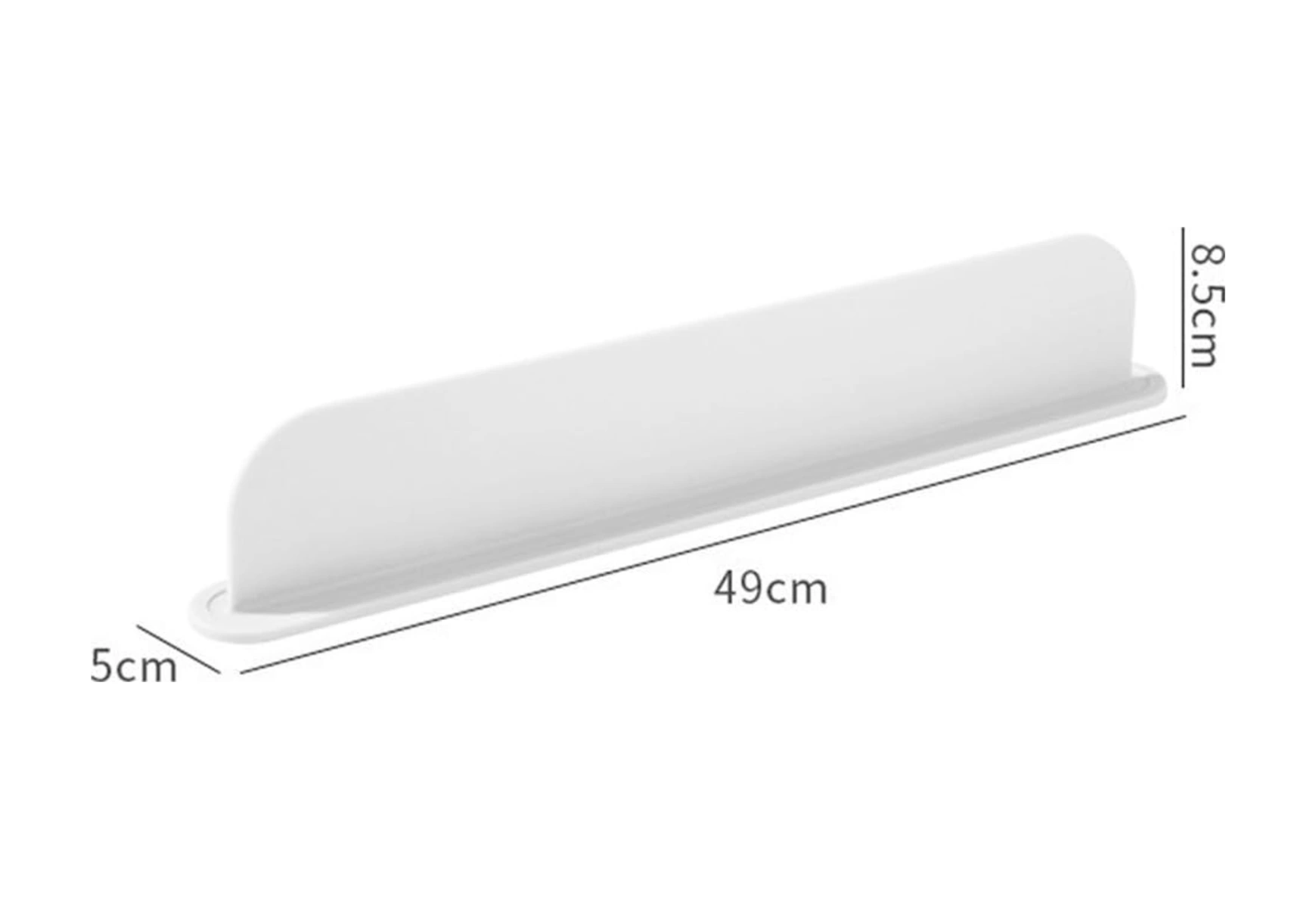 Youtek Yeşil Silikon Lavabo Su Spreyi Engelleyici, Mutfak/banyo Su Engeli, Dayanıklı, 49x5x8.5 Cm, Yıkama Makinesine Uygun, Kolay Temizlenir Yeşil