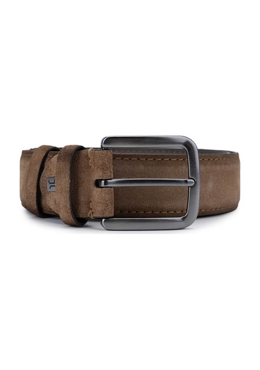 Tamer Tanca Erkek Hakiki Deri Kahverengi Spor Kemer 171 2003 Erk Kmr Y25 Sıgaro Suet Kahverengi