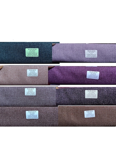 Milpa Keten Fon Perde.Farklı Ölçü Ve Pile Seçeneği 30 Renk