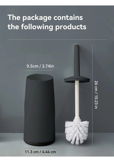 Liangmei Plastik Tuvalet Fırçası Ayakta Tabanı İle Uzun Sap Ahşap