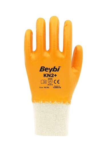 Beybi Pamuk-nitril Tam Kaplama İş Eldiveni Kn2+ No: 10 - 3 Çift