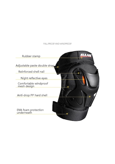 Sones Sulaite Motosiklet Sürüş Ekipmanı Koruyucu Dişli Off-Road Sürüş Düşme Önleyici Koruyucu Diz + Dirsek Pedi