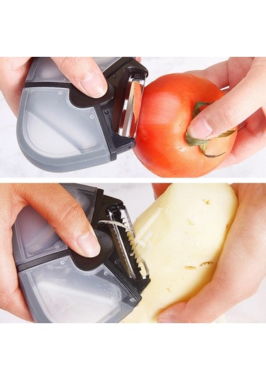 Sones Çok İşlevli Paslanmaz Çelik Yaratıcı Soyucu Üçü Bir Arada Soyucu Rende Diğer