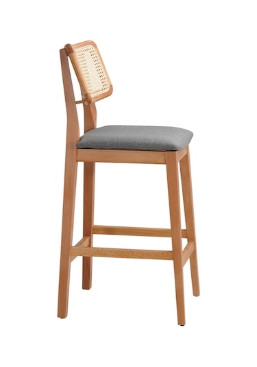 Zeus Hazeranlı Bar Sandalyesi Gri