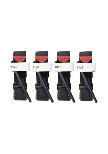 Gateesat 4 Adet Taktiksel Turnike: Acil Kanama Ve Arter Kontrolü İçin Tek Elle Uygulama