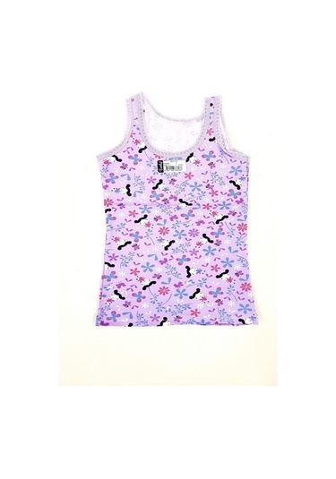 Tutku 0848 Kız Çocuk Elastan Empirme Geniş Askı Atlet 6 Adet