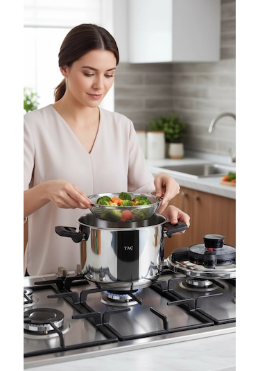 Taç Fastcook Düdüklü Tencere 6 Litre Çok Renkli
