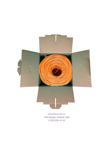 Cat6-box 23awg 0,57mm Utp Cat6 Kablo 305m Turuncu