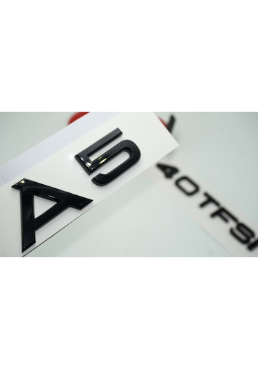 Audi A5 40 Tfsi Parlak Siyah Abs 3m 3d Bagaj Yazı Logo