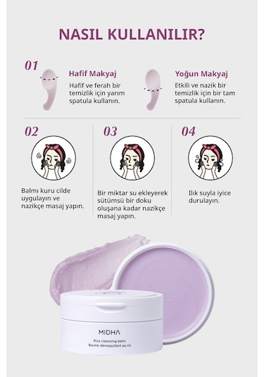 Midha Rice Cleansing Nemlendirici Makyaj Temizleme Balmı 100 ML
