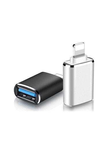 Lightning Usb Otg Adaptör - Usb + Type-c - Gümüş Um35856-7 Yurt Dışından