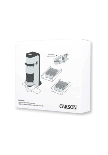 Carson Mp-250 Microflip 100x-250x Led Uv Cep Mikroskobu + 24 Adet Slayt Set