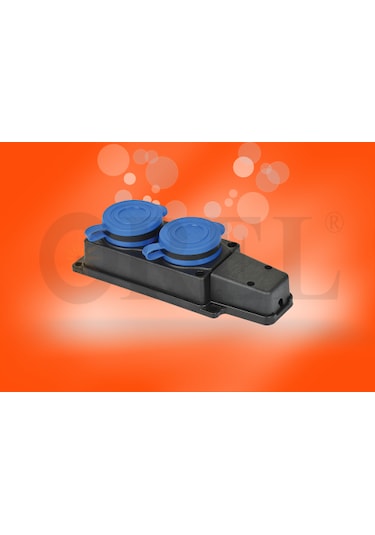 1x16 Monofaze Kauçuk 2'li Grup Priz 1 Adet